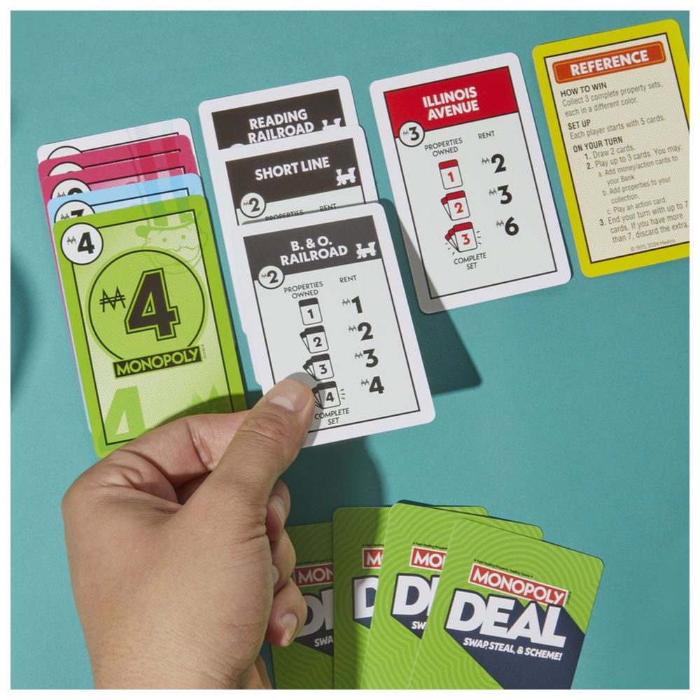 Hasbro Gaming - Monopoly Deal Swap, Steal & Scheme Card Gam