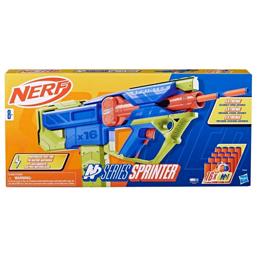 Nerf - N Series Sprinter Blaster w/ Darts - 17 Pcs