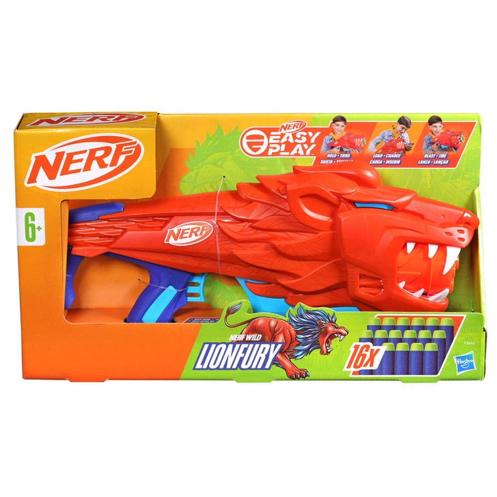 Nerf - Wild Lionfury Blaster w/ Darts - 21 Pcs