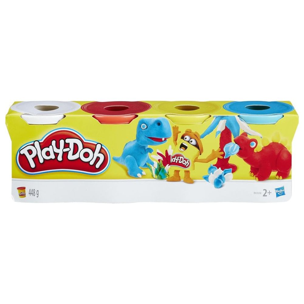 PlayDoh - Non-Toxic Modeling Dough - 4 Pcs - 448 gm