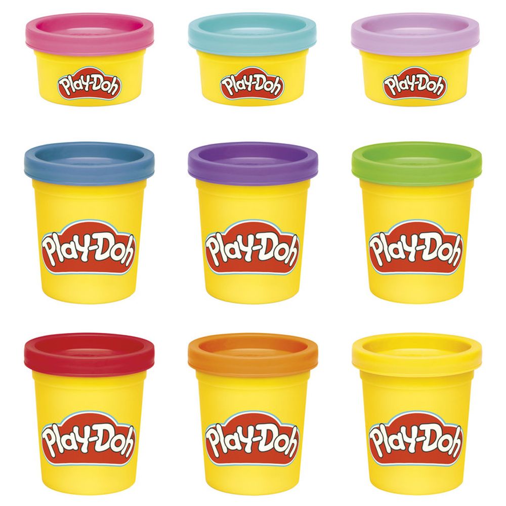 PlayDoh - Colorful Compound - 9 Pcs - Color May Vary