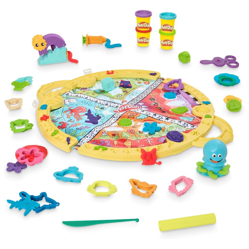 PlayDoh - Starters Fold And Go Playmat Set - 26 Pcs