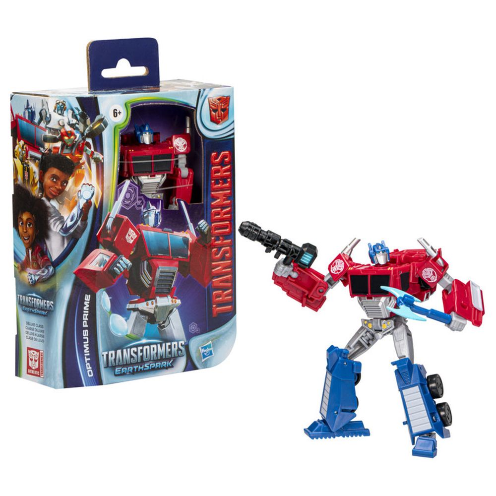 Transformers - Earthspark Deluxe Action Figure - Optimus Prime - 5-inch