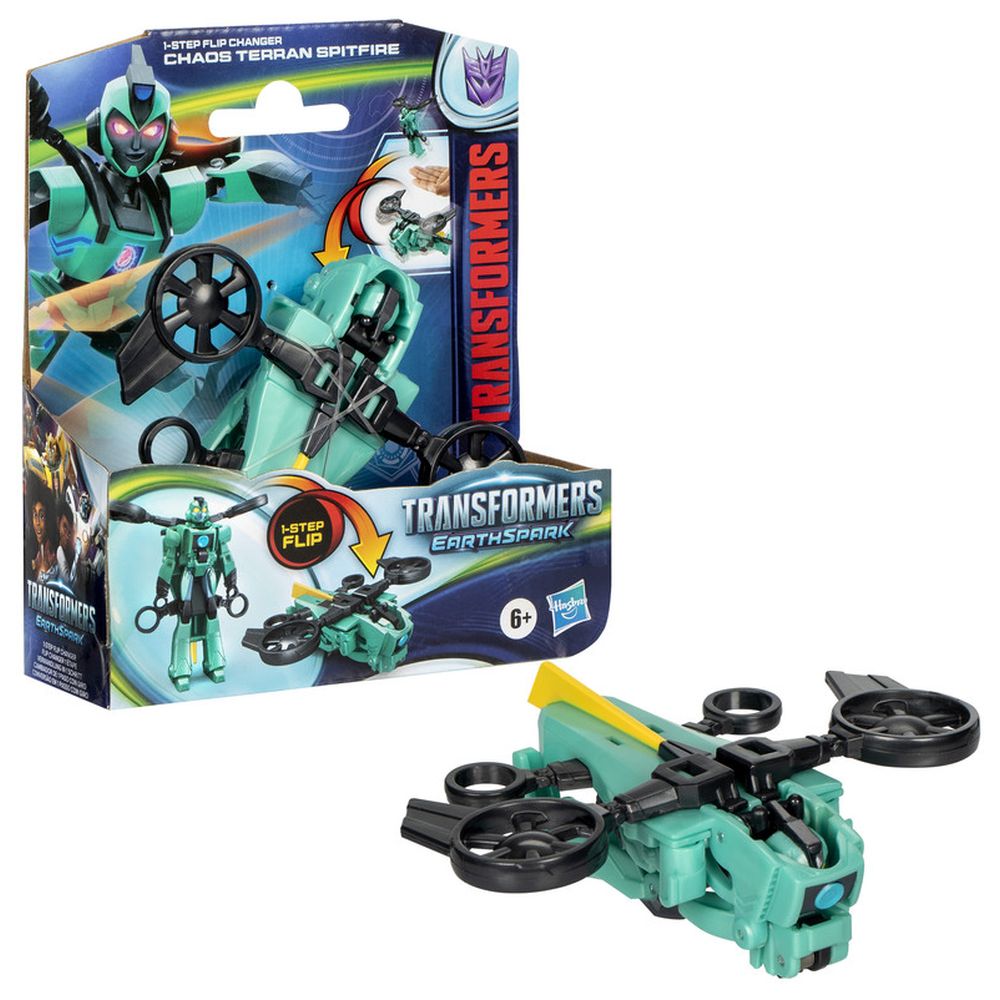Transformers - Flip Changer Action Figure - Chaos Terran Spitfire - 4-inch