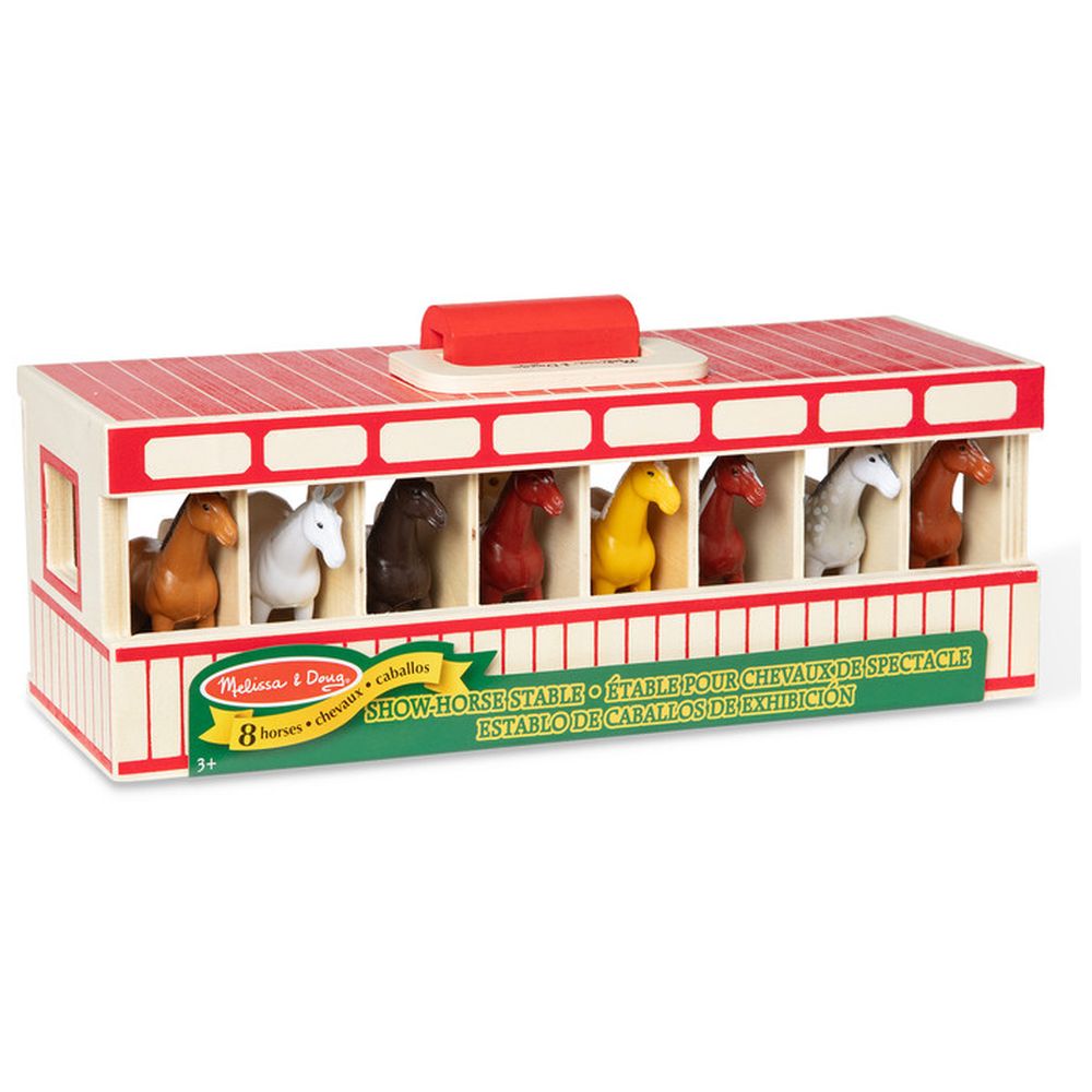 Melissa & Doug Take Along Show Horse Stable Play Set - 9 Pcs