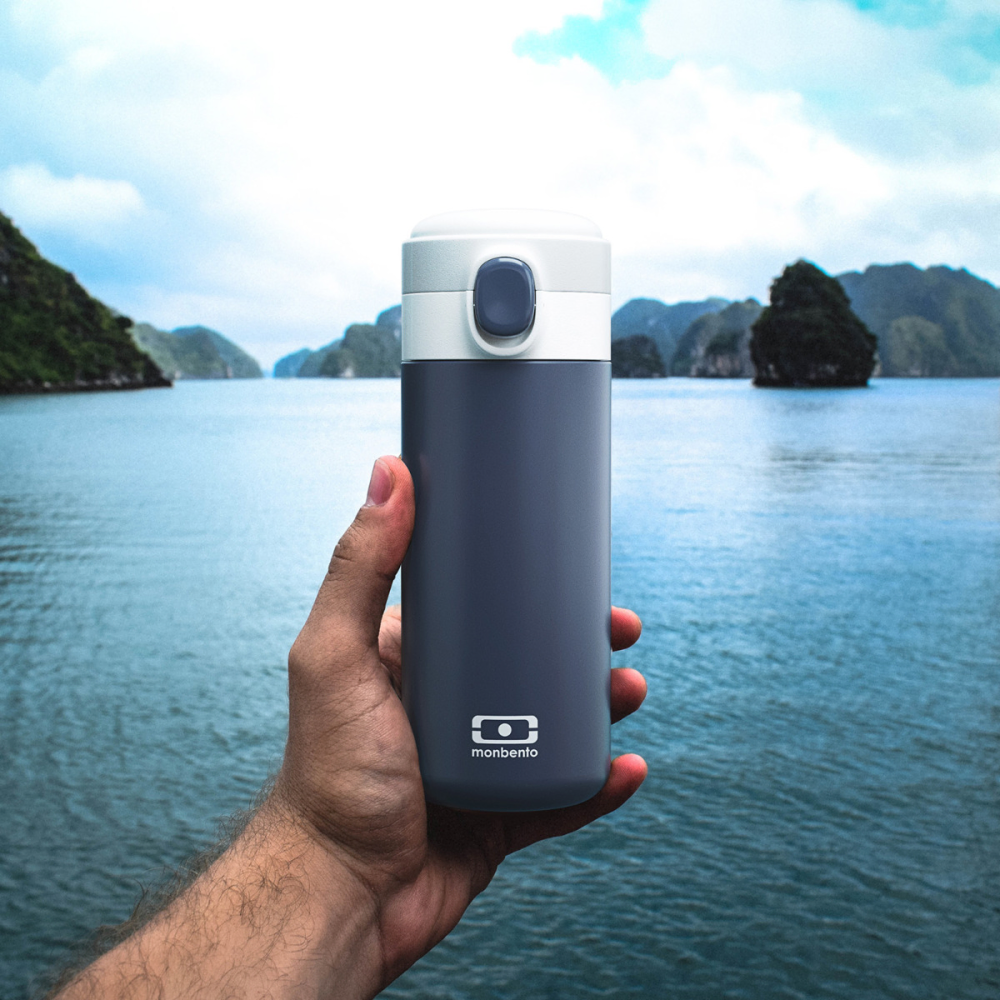 Monbento - Pop Compact Insulated Bottle - Blue Infinity