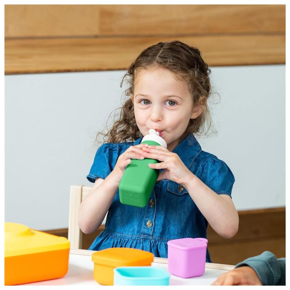 Omiebox - OmieLife OmieBottle Soft Silicone Water Bottle - Green - 255ml