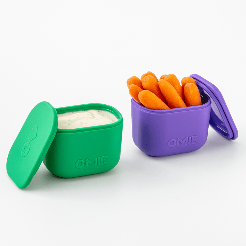 Omiebox - Up Dip Container Set - Purple/Green - 2 Pcs - 133 ml
