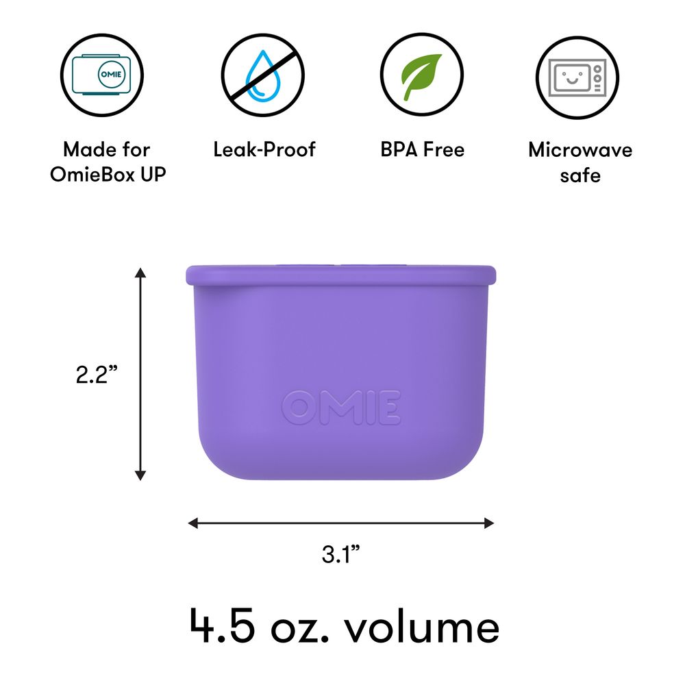 Omiebox - Up Dip Container Set - Purple/Green - 2 Pcs - 133 ml