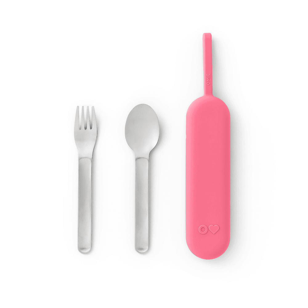 Omiebox - OmieUp Pod & Utensil Set - Blush - 3 Pcs