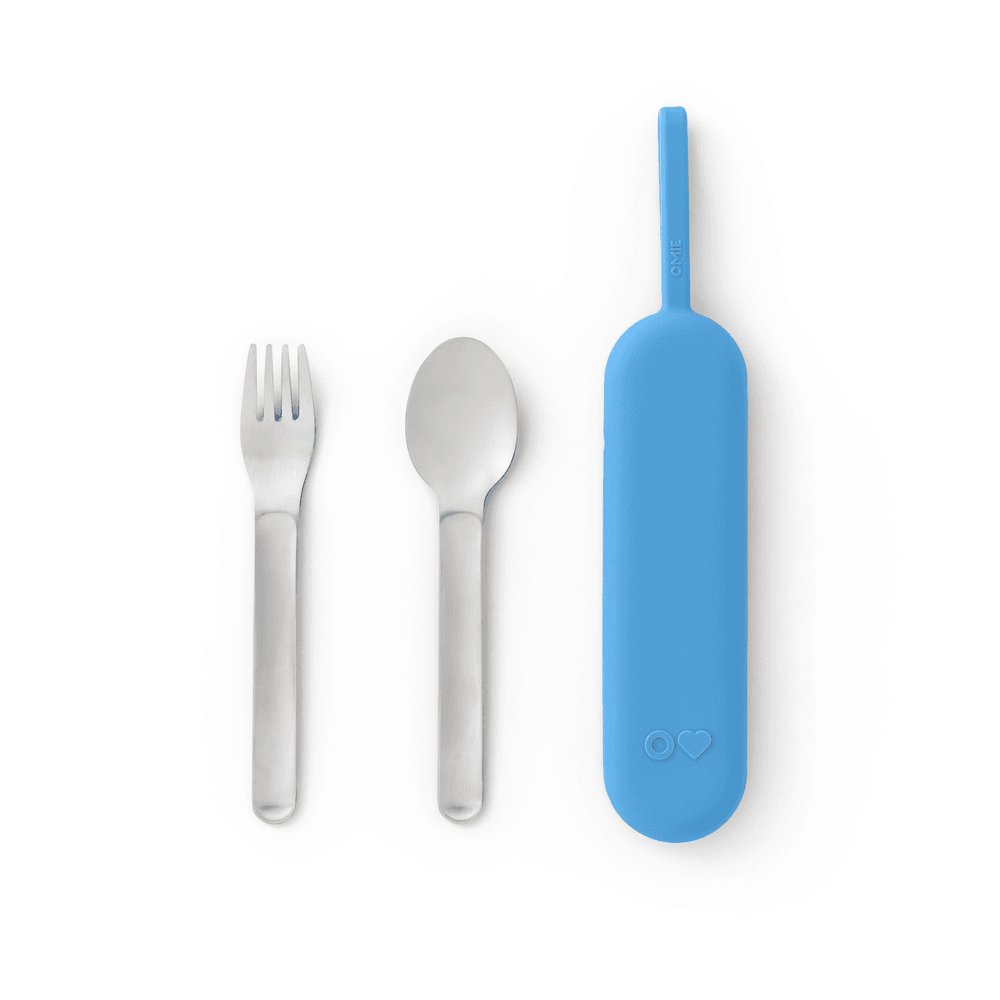 Omiebox - OmieUp Pod & Utensil Set - Azure - 3 Pcs