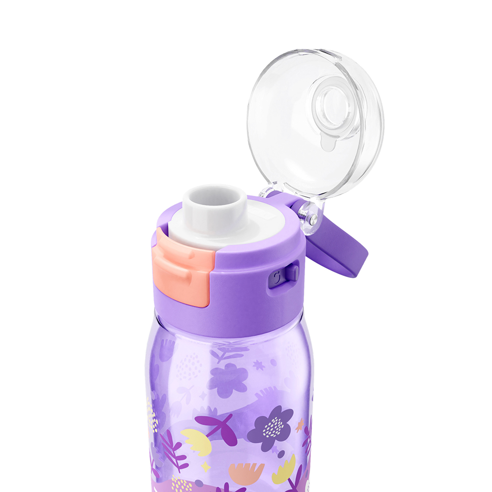 Zoku - Kids Flip Gulp Bottle - 475ml - Purple