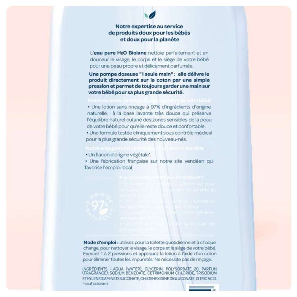 Biolane - Eau Pure H2O - 350 ml