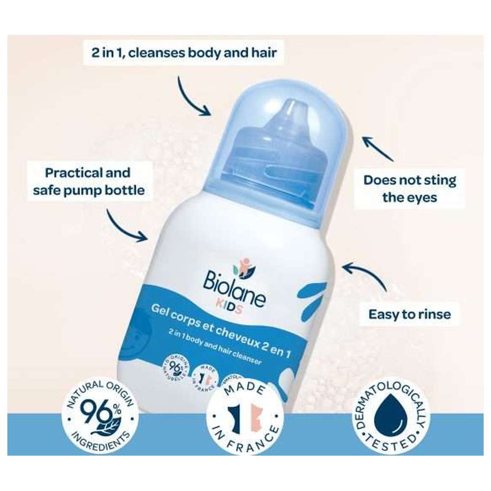 Biolane - 2-In-1 Body & Hair Cleanser - 250 ml
