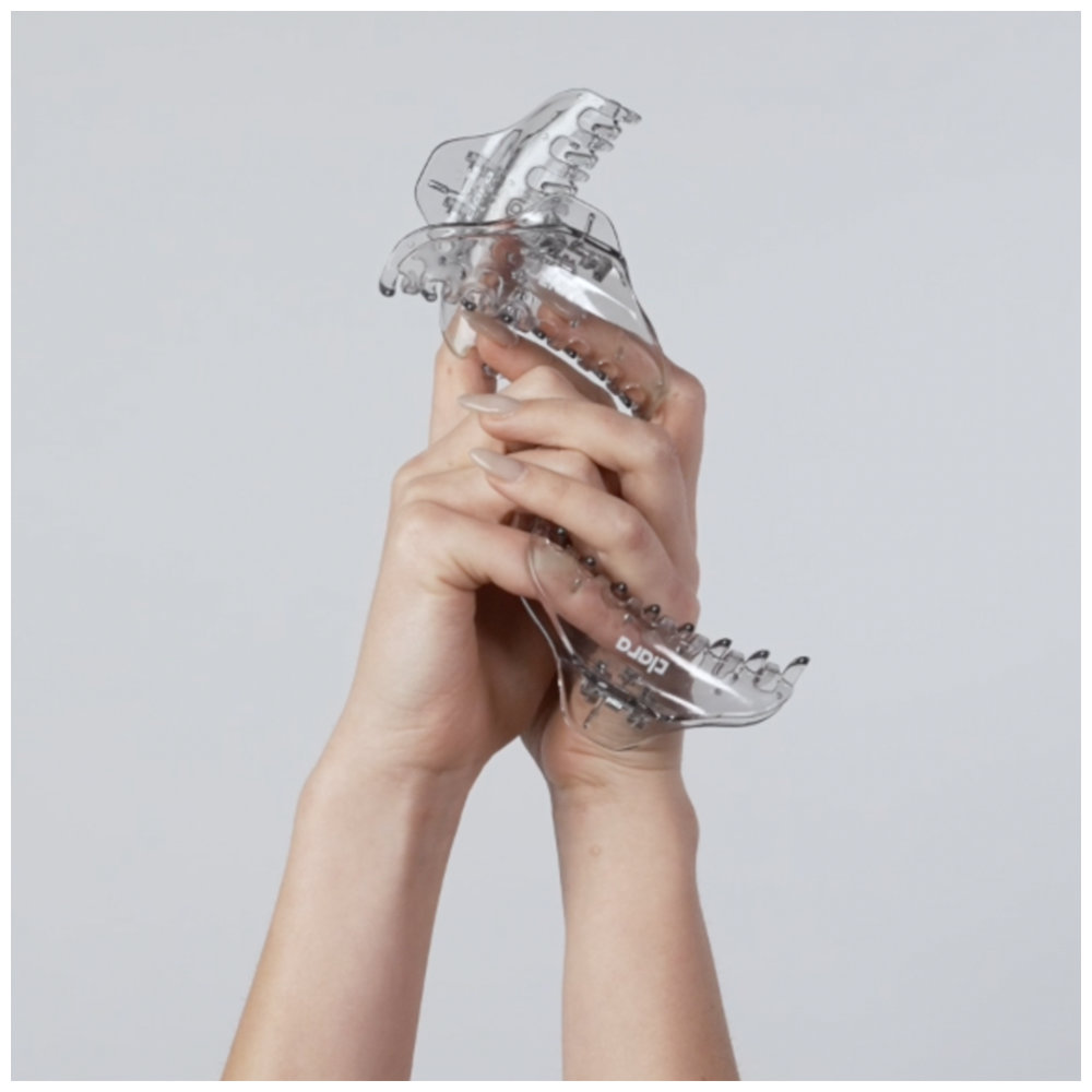 Clara - Hair Clamps - Grey - 2pcs