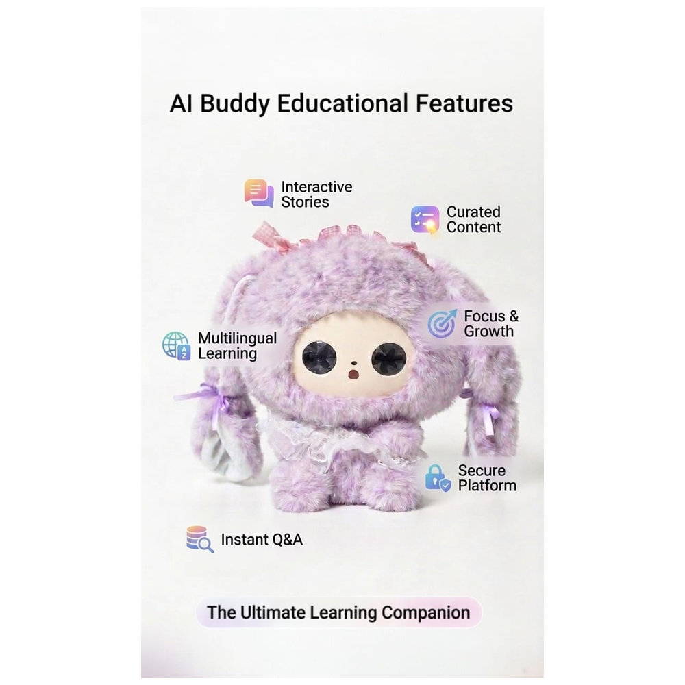 يوبارك - لعبة تفاعلية من نوع AI Buddy Mood Buddies - ميرا - 25 سم