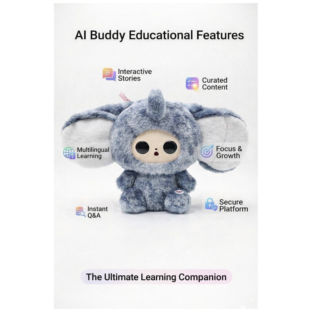 يوبارك - لعبة تفاعلية من نوع AI Buddy Mood Buddies - إيكو - 25 سم