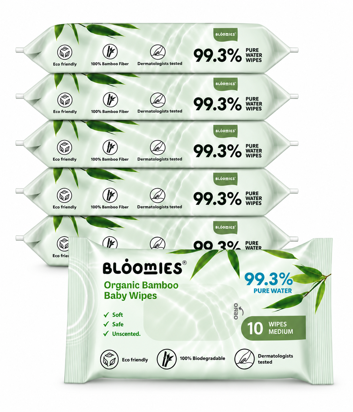 Bloomies - Bamboo Baby Wipes - 60 Wipes