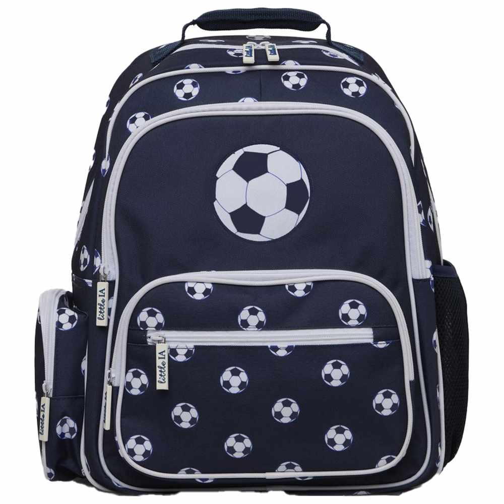 Little IA - Personalized Football Backpack - Blue - Large - 16.1-Inch/41cm