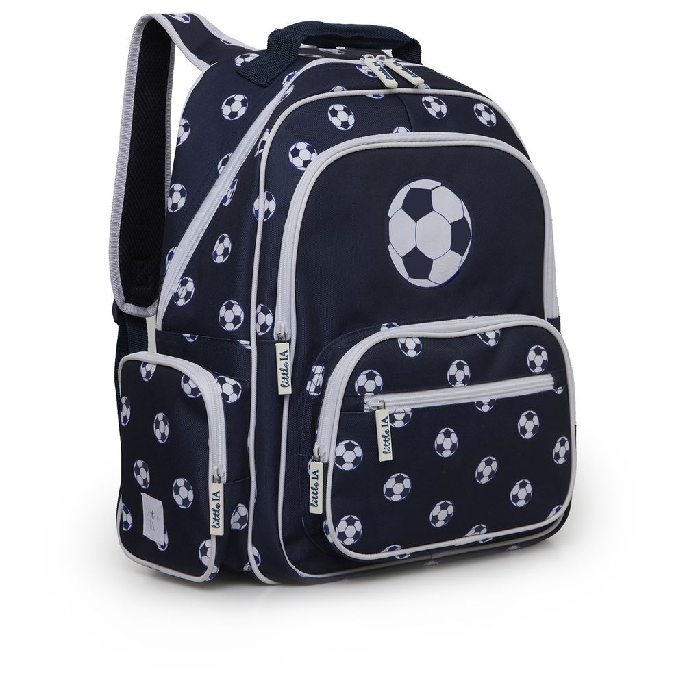 Little IA - Personalized Football Champ School Set - Large - Blue - 2 Pcs