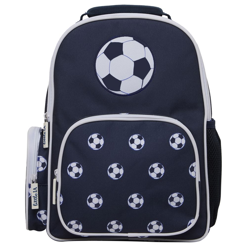 Little IA - Personalized Football Champ School Set - Small - Blue - 2 Pcs