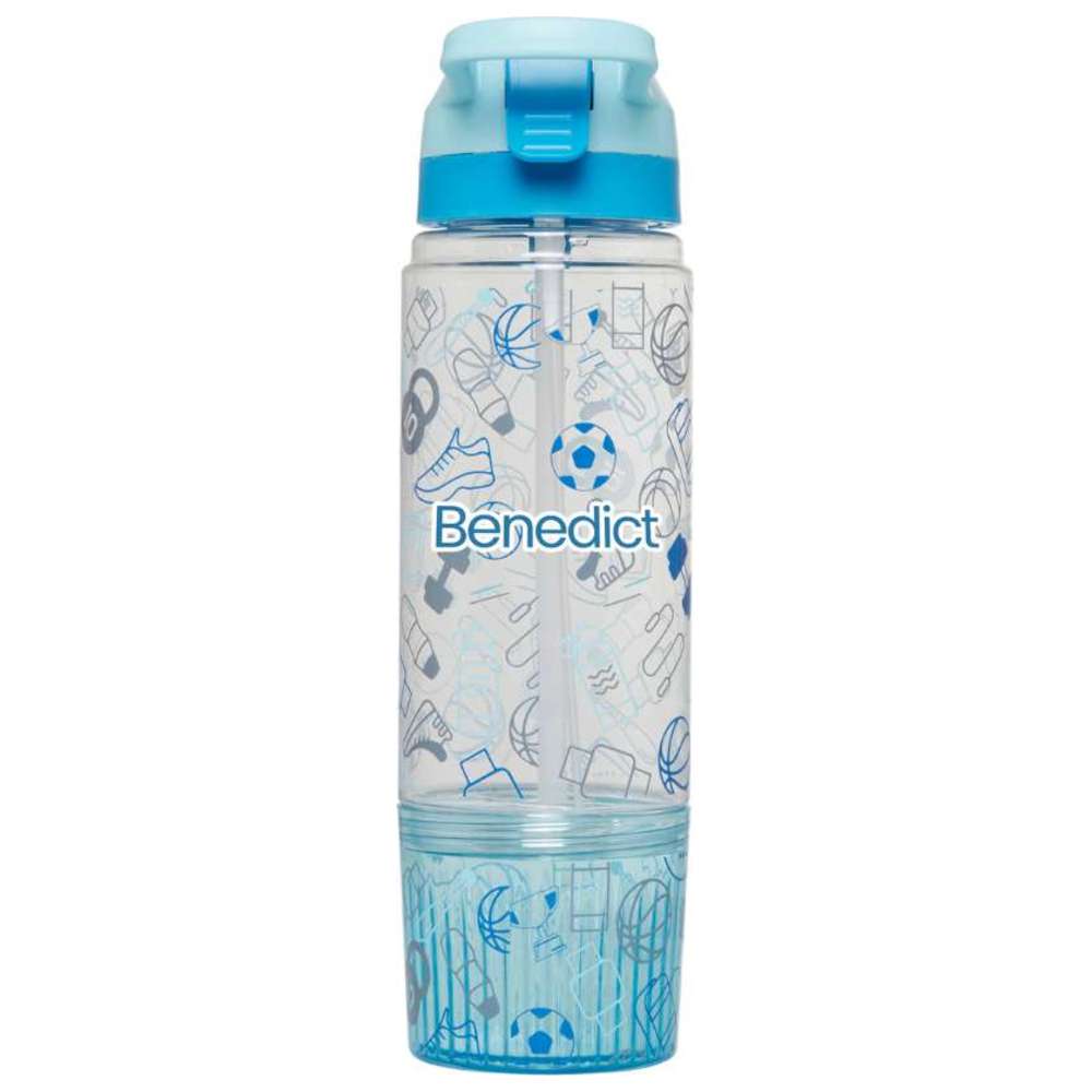 Little IA - Personalized Munch & Mist 3 - in - 1 Tritan Water Bottle - Sports - 650ml
