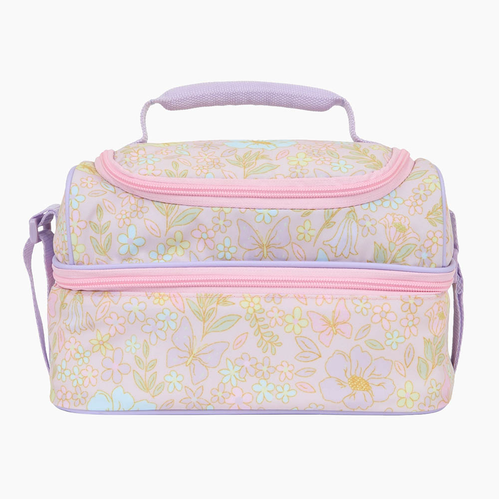 Little IA - Botanica Double Decker Lunch Bag - Pink