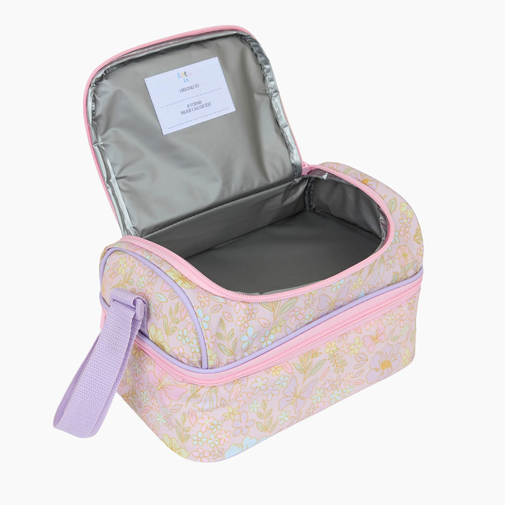 Little IA - Botanica Double Decker Lunch Bag - Pink