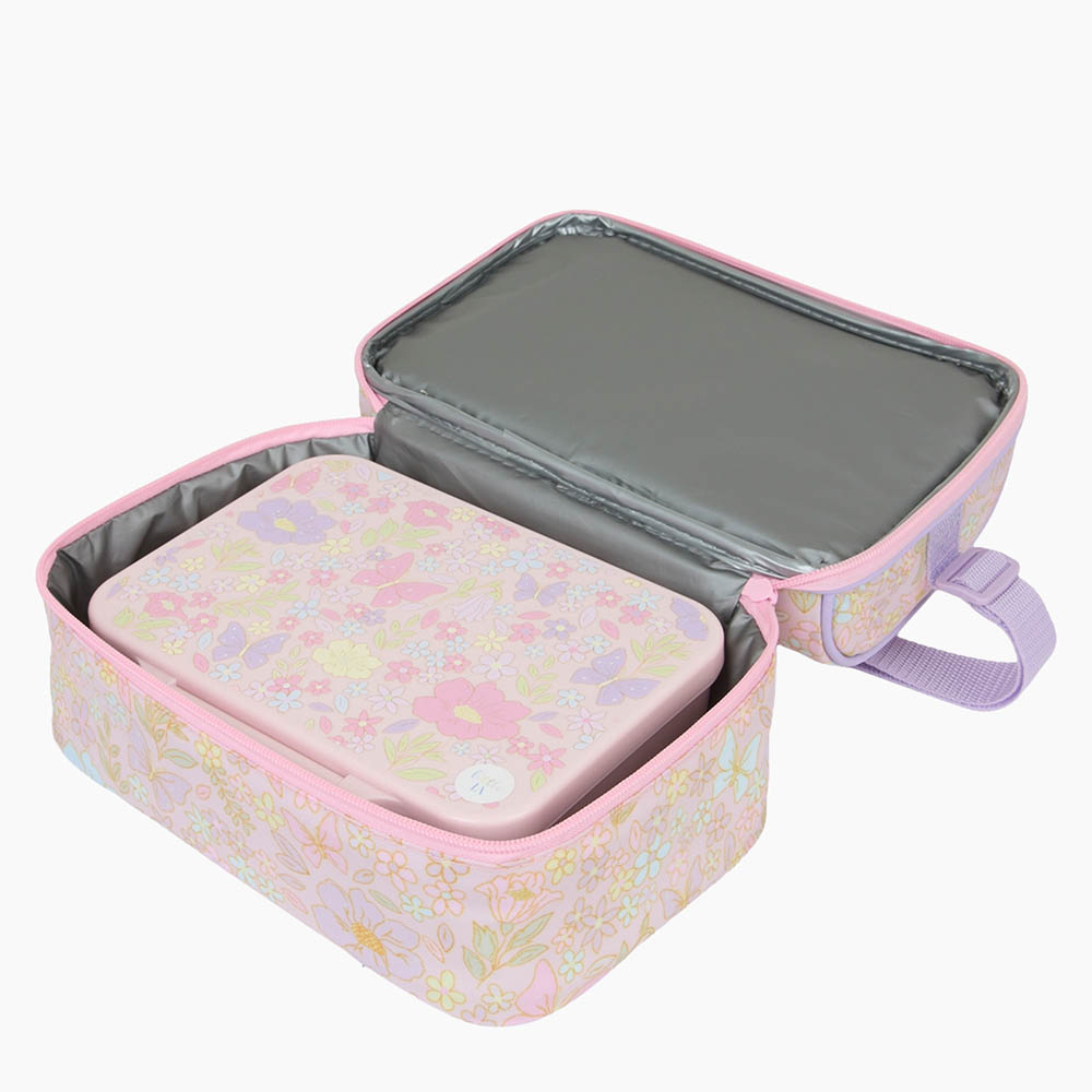 Little IA - Botanica Double Decker Lunch Bag - Pink