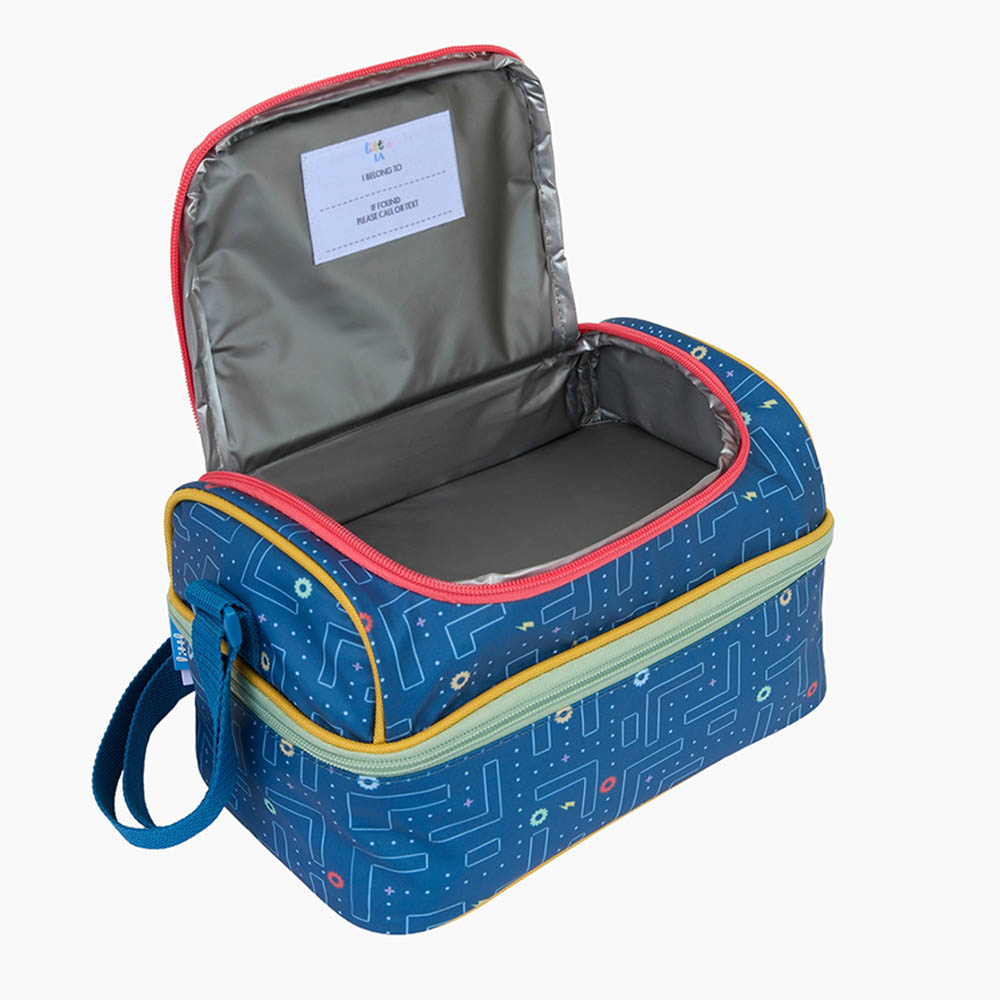 Little IA - Gamer Double Decker Lunch Bag - Blue