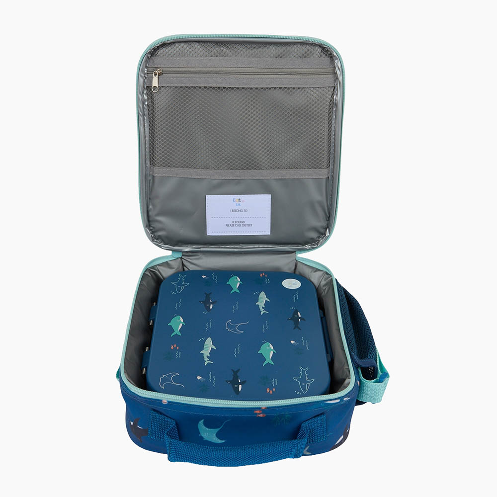 Little IA - Open Water Insulated Lunch Bag - Blue