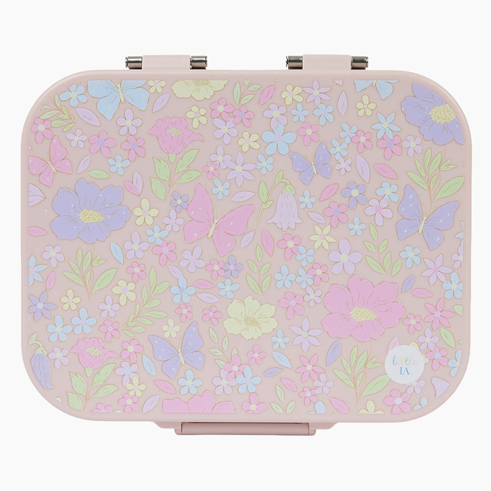Little IA - Botanica Stainless Steel Lunch Box - Pink
