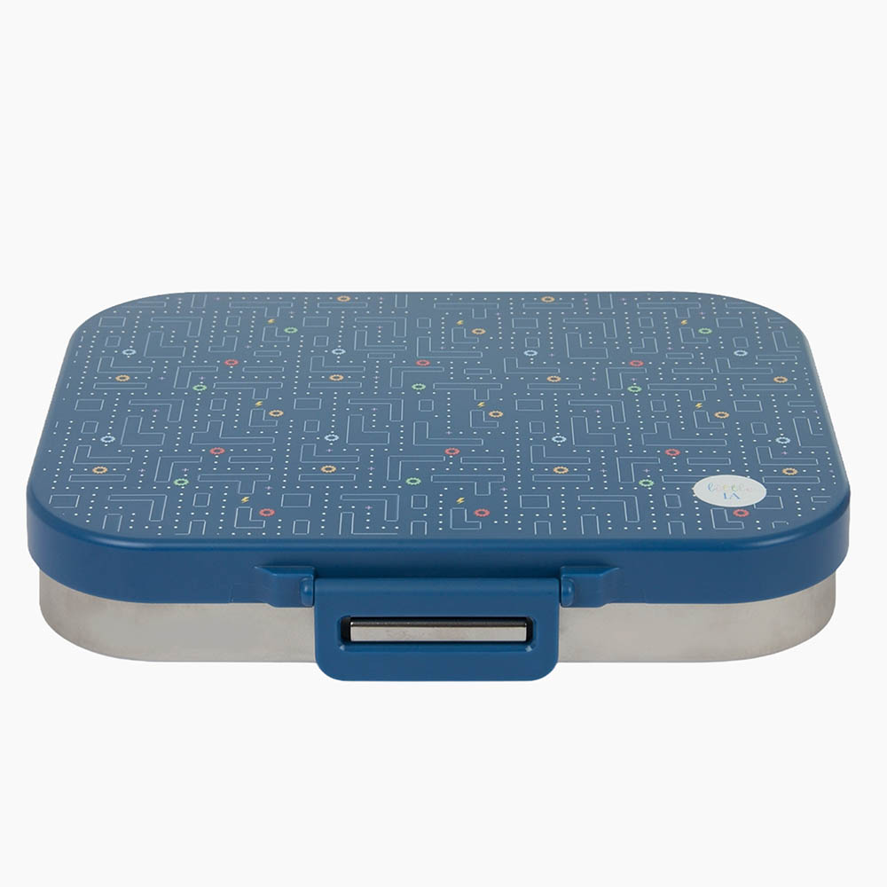 Little IA - Gamer Stainless Steel Lunch Box - Blue