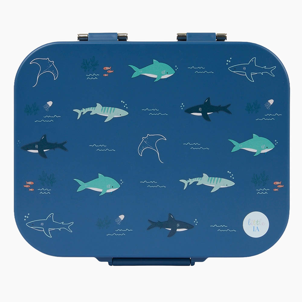 Little IA - Open Water Stainless Steel Lunch Box - Blue