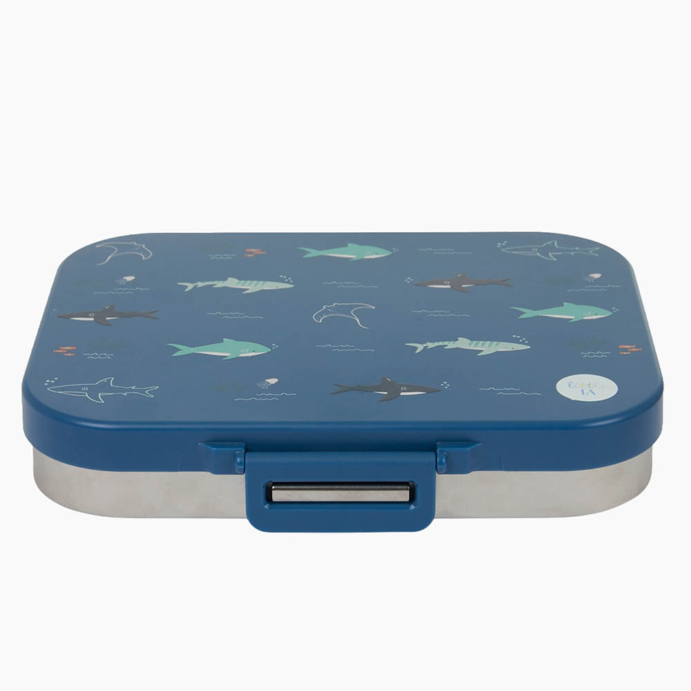 Little IA - Open Water Stainless Steel Lunch Box - Blue