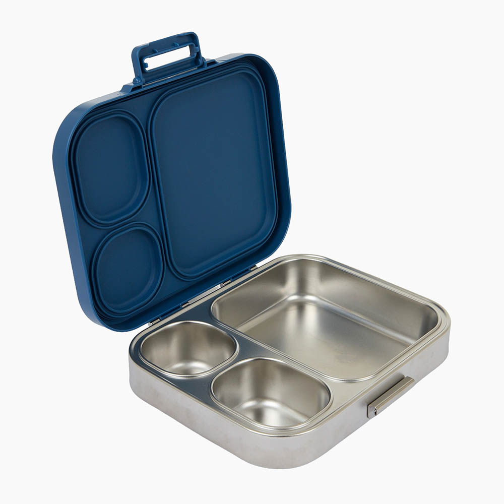 Little IA - Open Water Stainless Steel Lunch Box - Blue