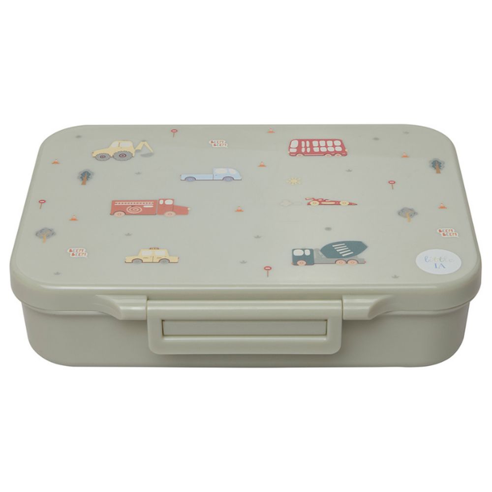 Little IA - Personalized 4-Compartment Transport Bento Box - Green