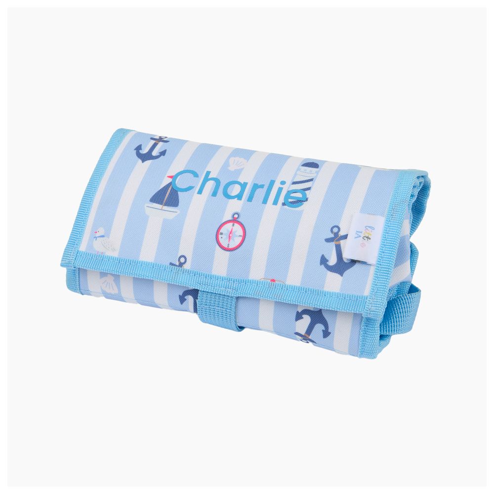 Little IA - Personalised Sailor Freezable Lunch Bag - Blue