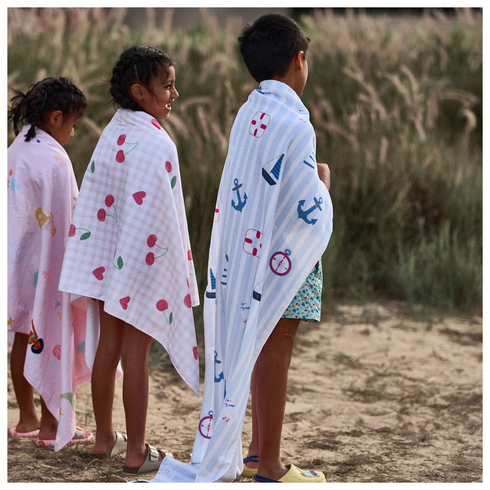Little IA - Personalised Sailor Towel - Blue