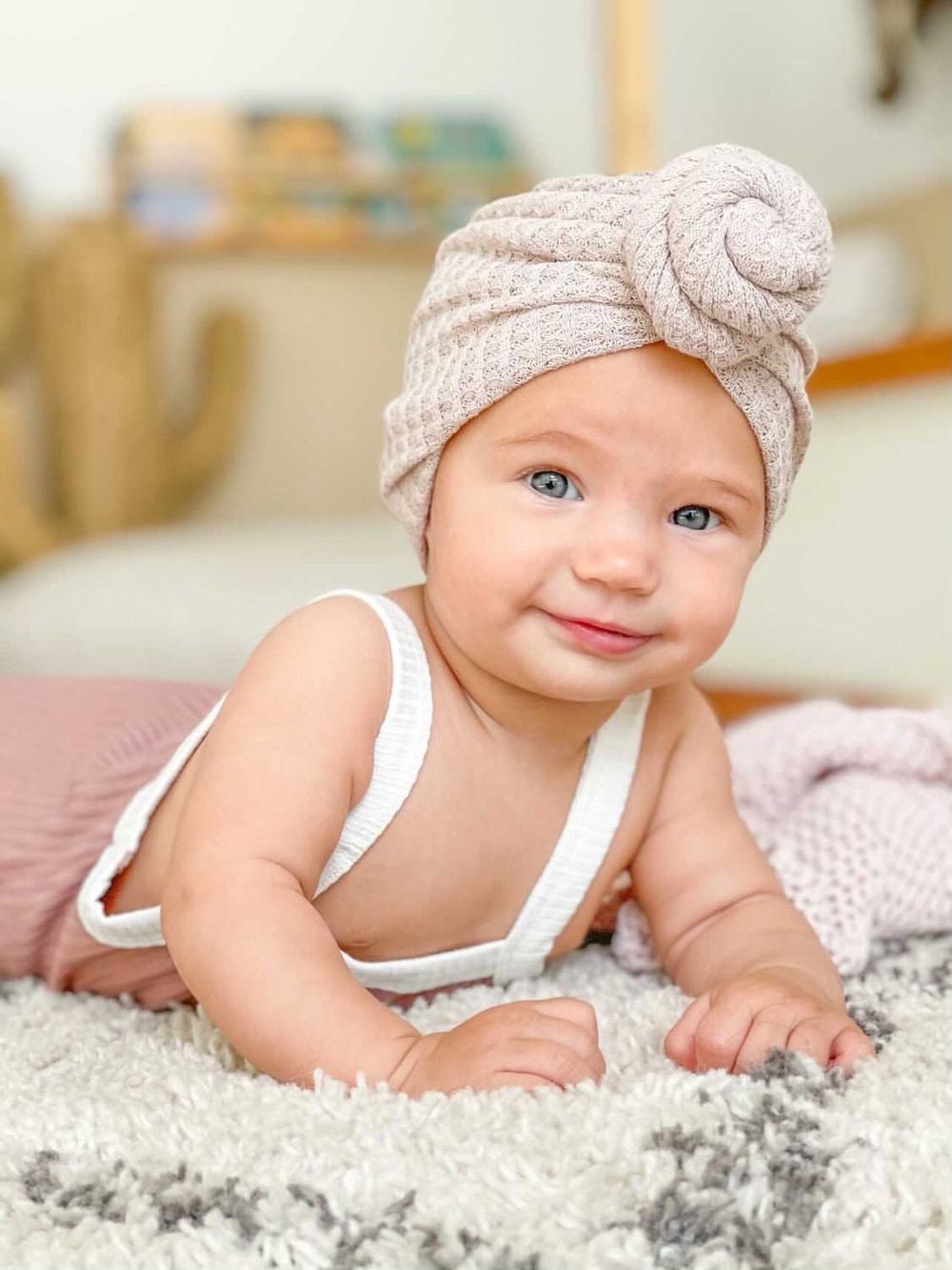 Maxims - Soft Baby Knot Turban Hat - Multicolor
