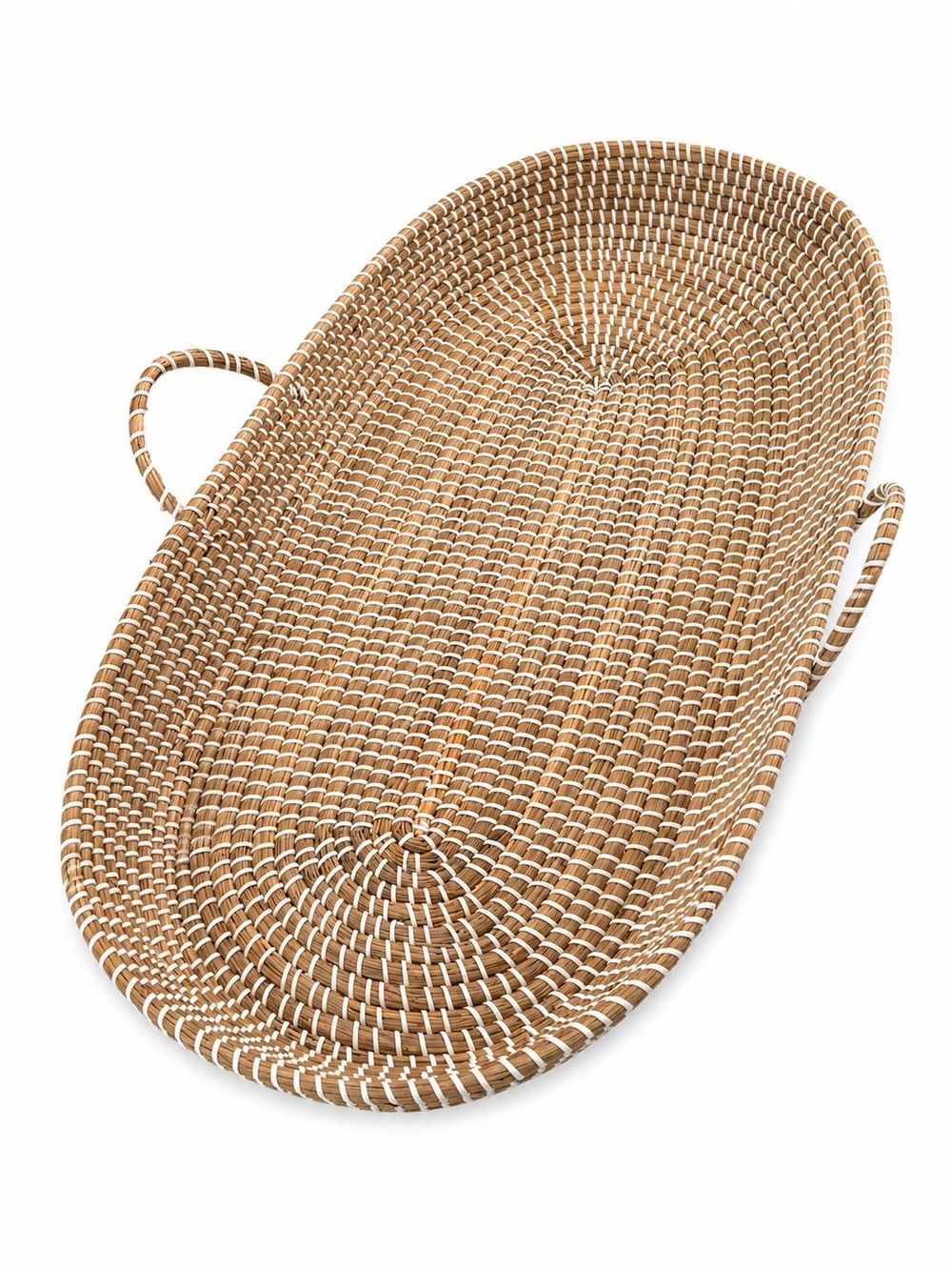Maxims - Handwoven Moses Basket With Bamboo Baby Mattress - Natural Rattan