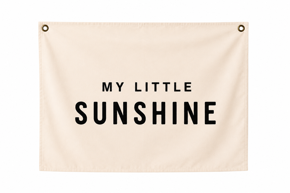 Maxims Baby Store - My Little Sunshine Kids Wall Canvas Banner