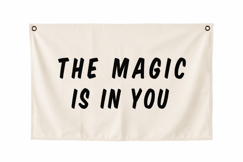 Maxims Baby Store - The Magic Is In You Kids Wall Canvas Banner