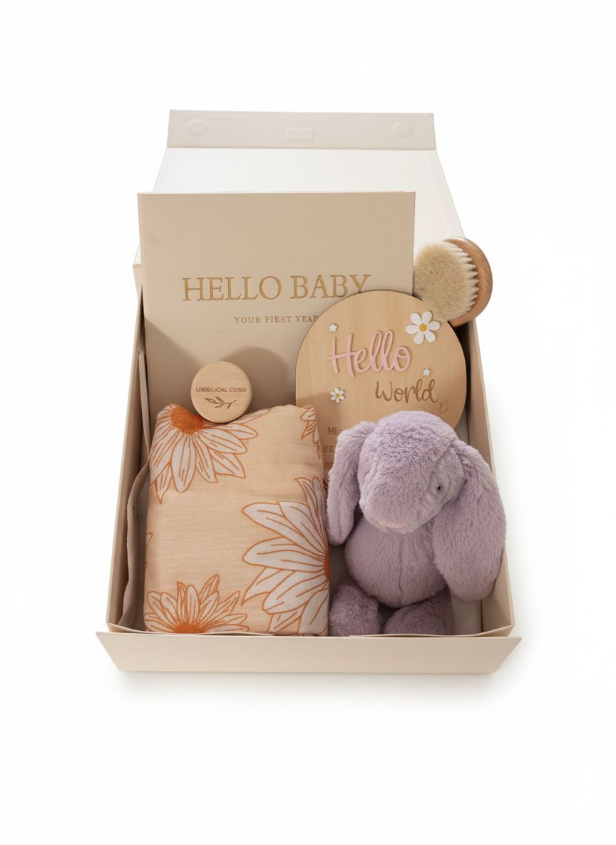 Maxims Baby Store - Baby's First Year Keepsake Gift Set - Multicolor - 6 Pcs
