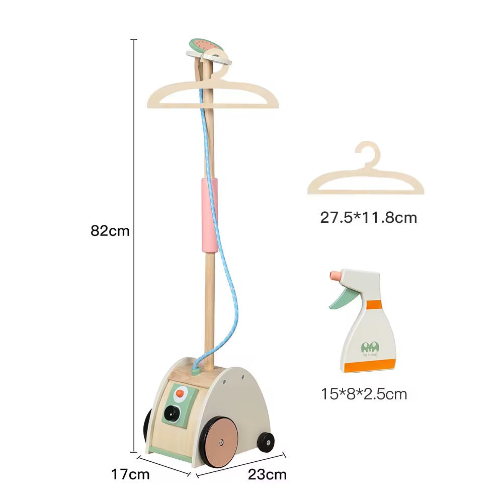 Maxims Baby Store - Wooden Pretend Steam Iron & Steamer Set