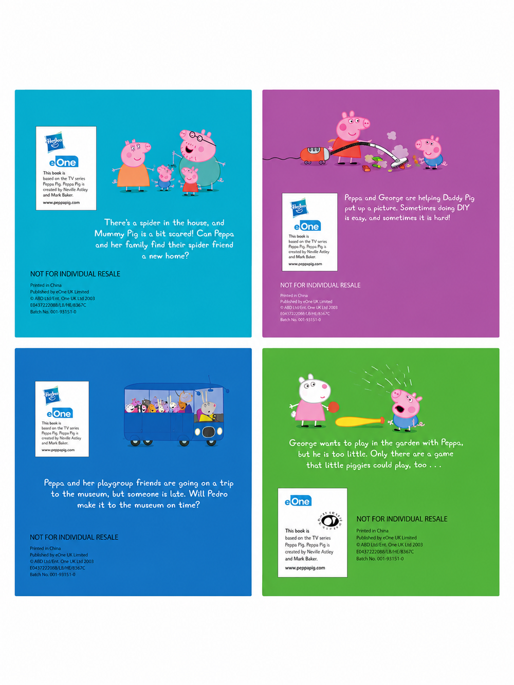 Peppa Pig: Little Library Of Big Adventures - 4 Pc Set