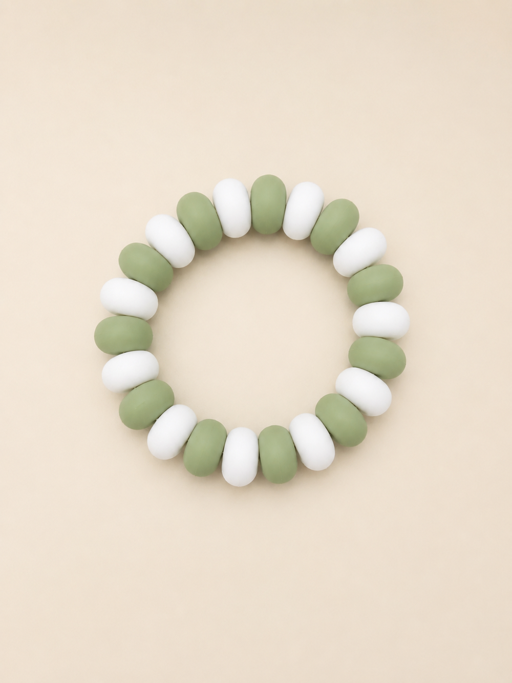 Maxims - Silicone Teething Ring - Sage/Salt