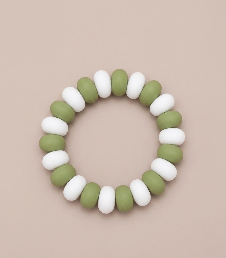 Maxims - Silicone Teething Ring - Sage/Salt