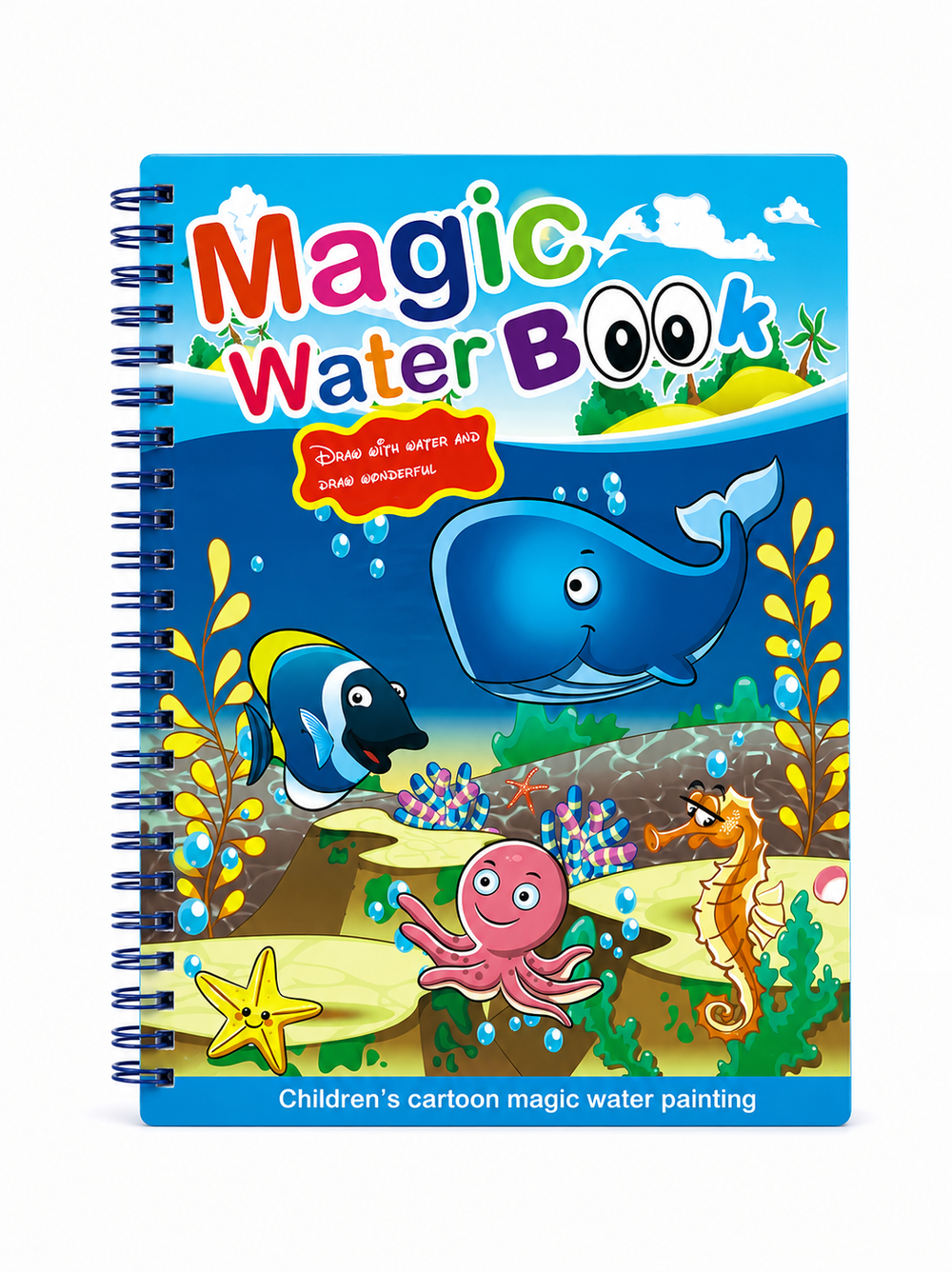 Ocean Adventure Magic Water Reveal Coloring Book