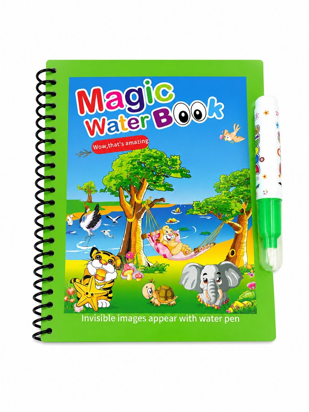 Maxims - Magic Water Reveal Coloring Book - Safari Magic
